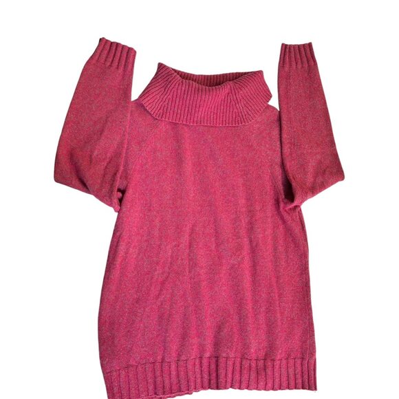 Talbots Womens Sweater Merino Wool Visit > Cowl Neck Pink - size Large - Picture 9 of 10